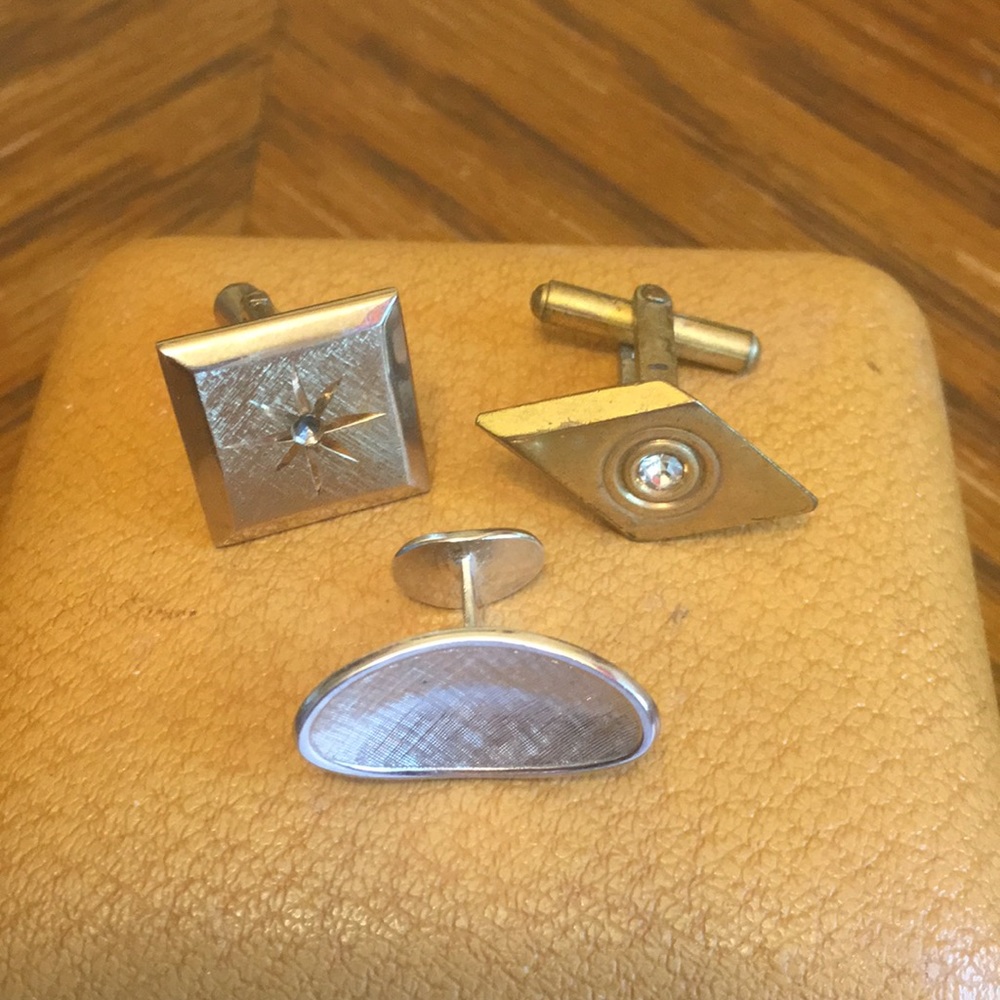 Vintage Gold & Silver Tone Cufflink Singles